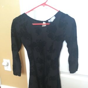 long sleeve black dress